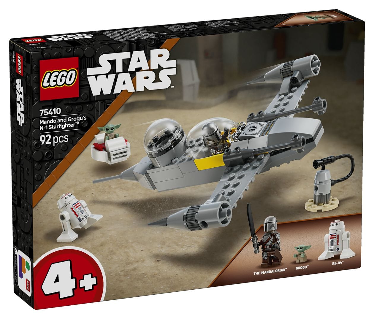 Star Wars Mandos und Grogus N-1 Starfighter Bauset 92 Teile  (Mehrfarbig) 