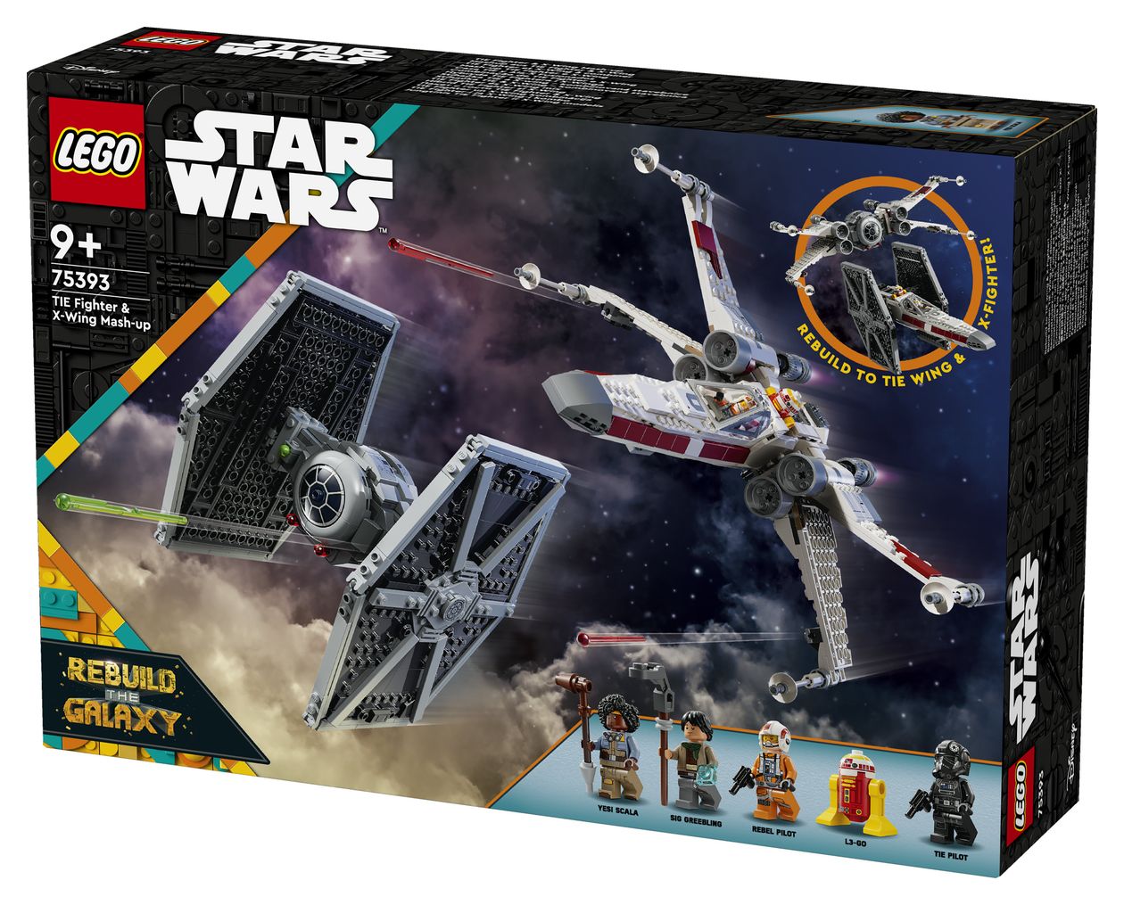 Star Wars Mashup aus TIE Fighter und X-Wing Bauset 1063 Teile  (Mehrfarbig) 