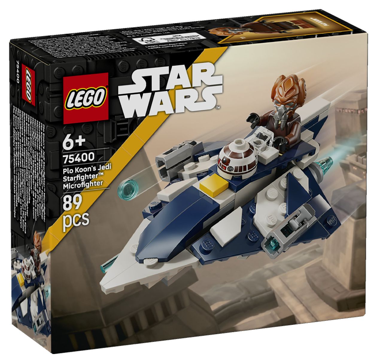Star Wars Plo Koons Jedi Starfighter Microfighter Bauset 89 Teile  (Mehrfarbig) 
