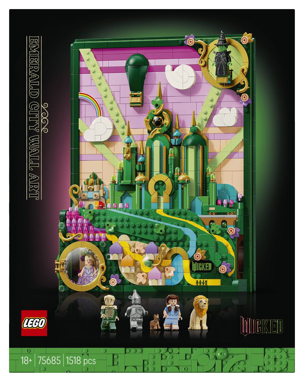 Wicked Emerald City Wandkunst Bauset 1518 Teile  (Mehrfarbig) 