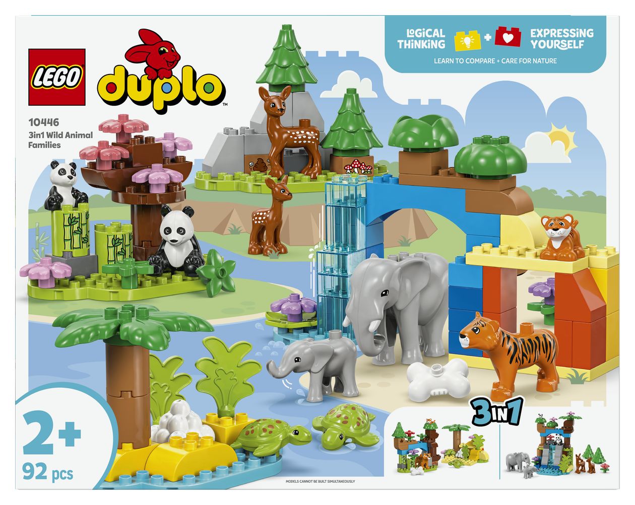 Wildtier-Familien 3-in-1-Set 