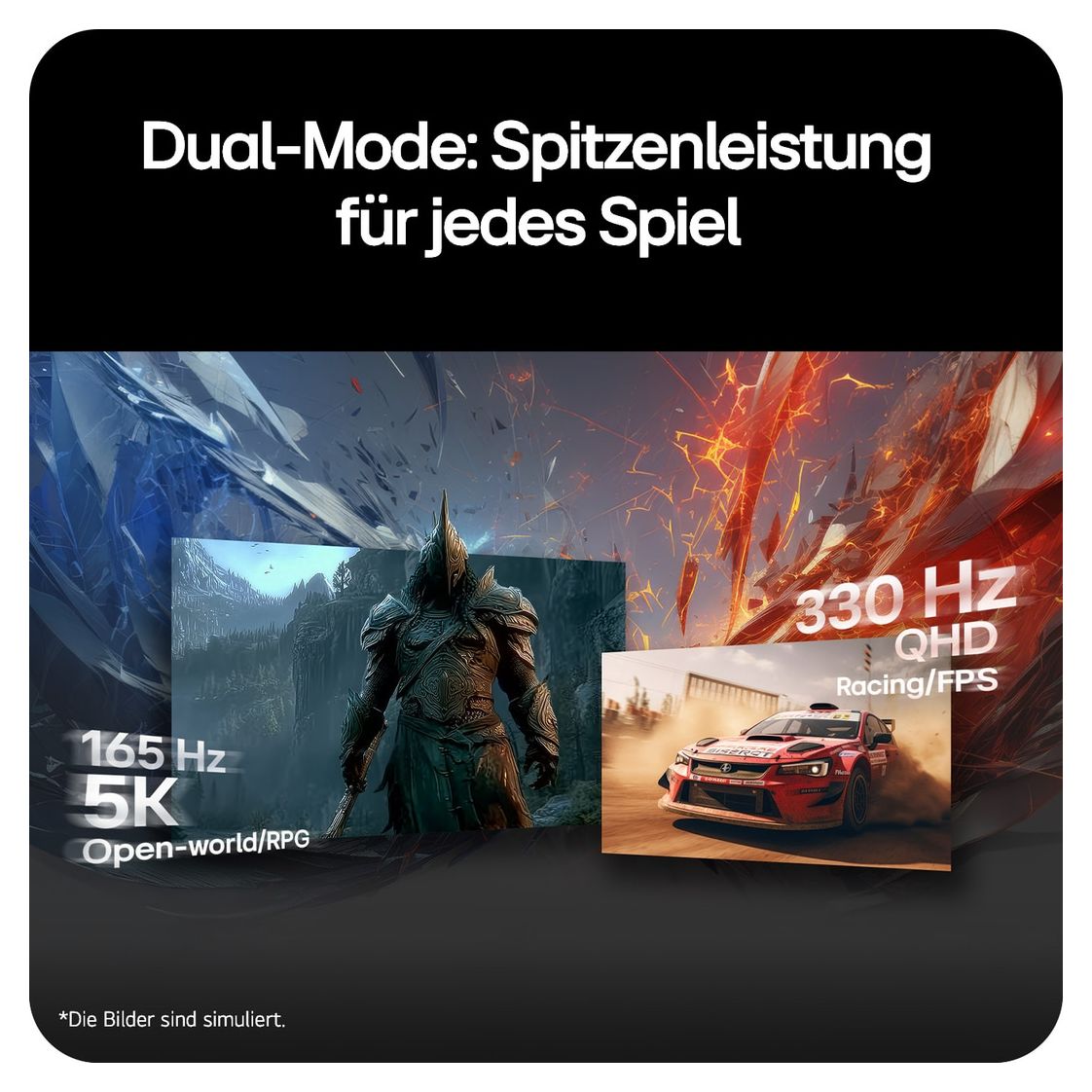 27GM950B-B.AEU Monitor 68,6 cm (27 Zoll) 16:9 1 ms 750 cd/m²  (Schwarz) 