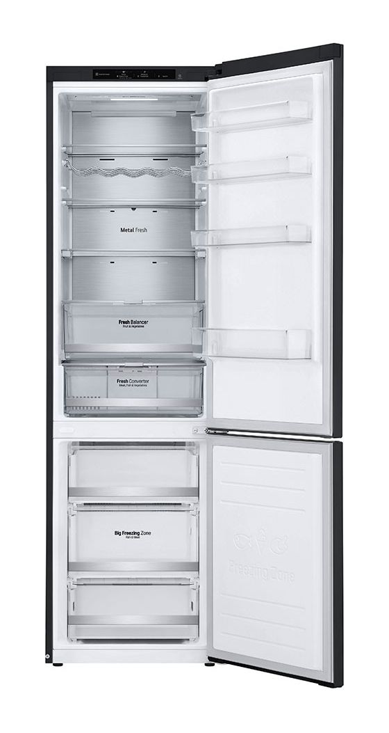 GBB92MCB1P 277 l / 107 l Kühl-Gefrierkombi freistehend 99 kWh Jahr  (Schwarz) 