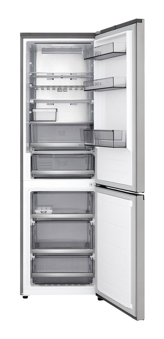GBBS514AMB 220 l / 113 l Kühl-Gefrierkombi freistehend NoFrost 108 kWh Jahr  (Edelstahl) 