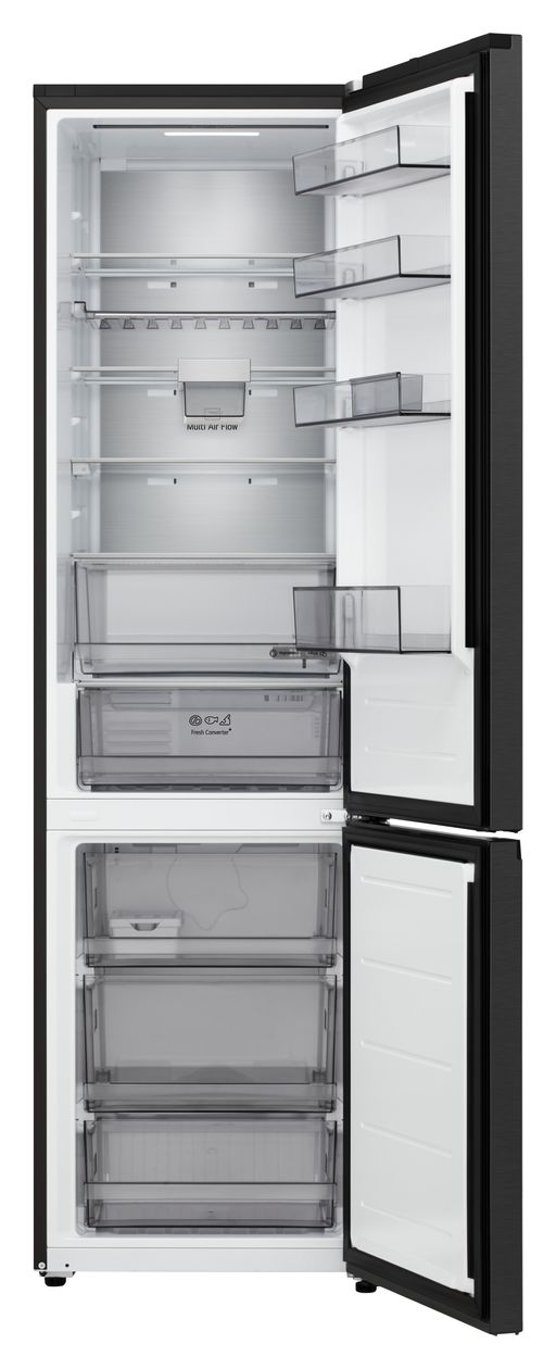 GBBS524AEV 262 l / 113 l Kühl-Gefrierkombi freistehend NoFrost 112 kWh Jahr  (Schwarz) 