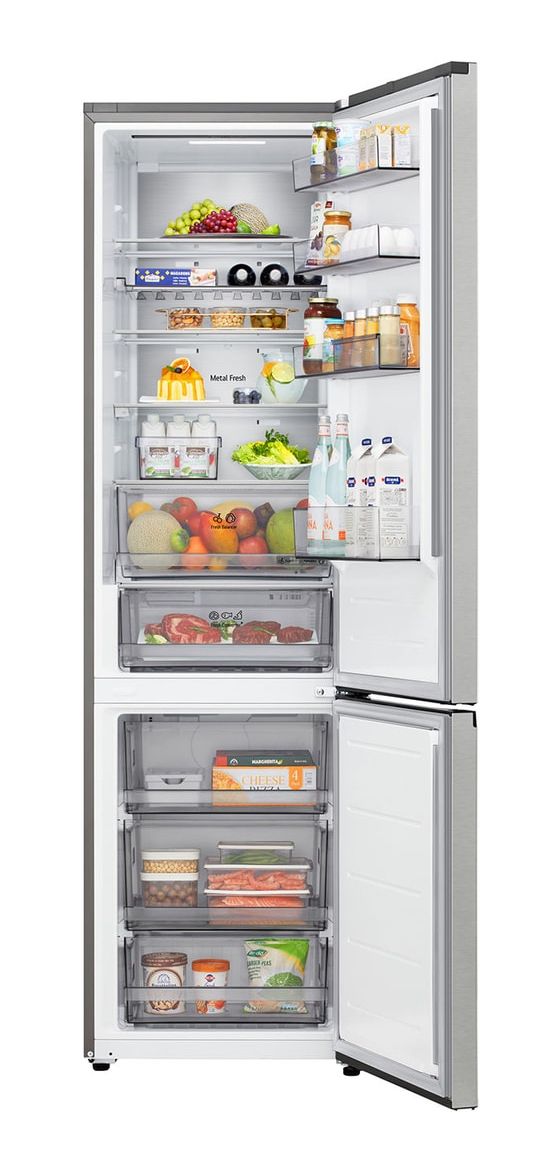 GBBS525APY 262 l / 113 l Kühl-Gefrierkombi freistehend 112 kWh Jahr  (Silber) 