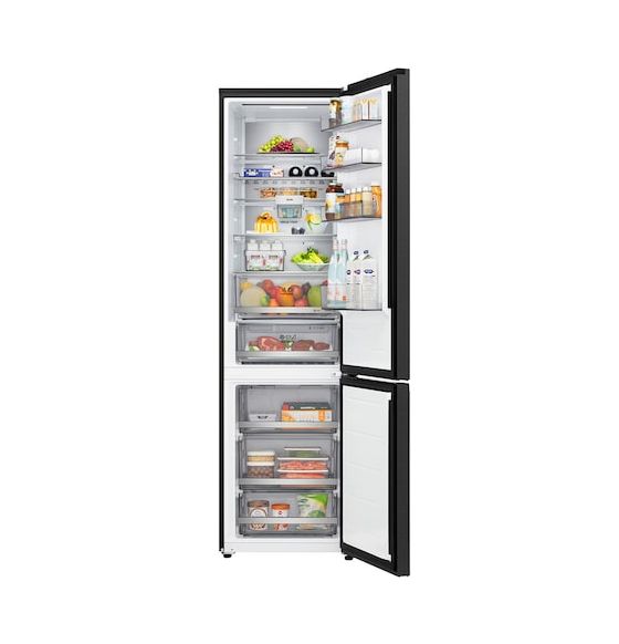 GBBS727AEV 262 l / 113 l Kühl-Gefrierkombi freistehend NoFrost 112 kWh Jahr  (Schwarz) 
