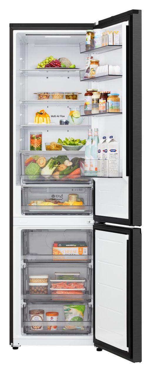 GBBSJ2CCEP 262 l / 113 l Kühl-Gefrierkombi freistehend NoFrost 175 kWh Jahr  (Schwarz) 