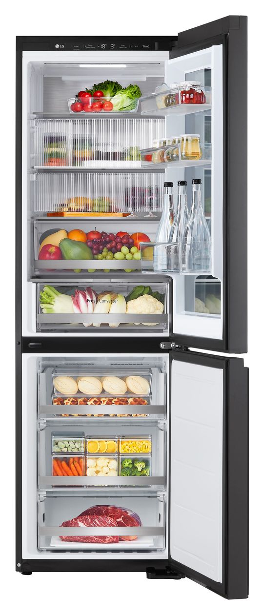 GBG5160CEV 239 l / 110 l Kühl-Gefrierkombi freistehend NoFrost 172 kWh Jahr  (Schwarz) 
