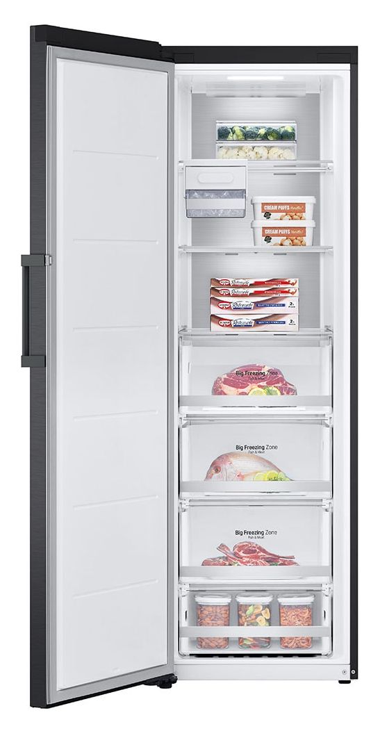 GFM61MCCSF 324 l / Kühlschrank freistehend EEK: D 211 kWh Jahr NoFrost  (Schwarz) 