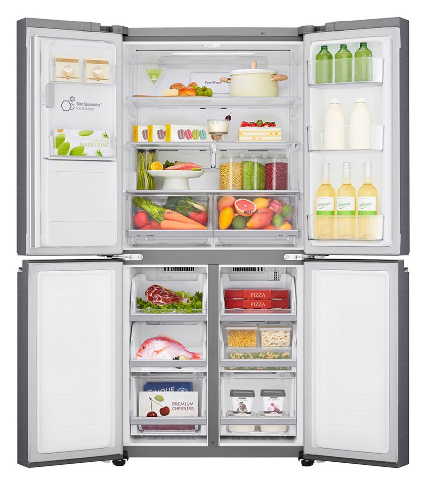 GML844PZKZ Side-by-Side Kühl-/ Gefrierkombination French Door 286 l / 220 l 314 kWh NoFrost 1787 mm x 836 mm  (Silber) 