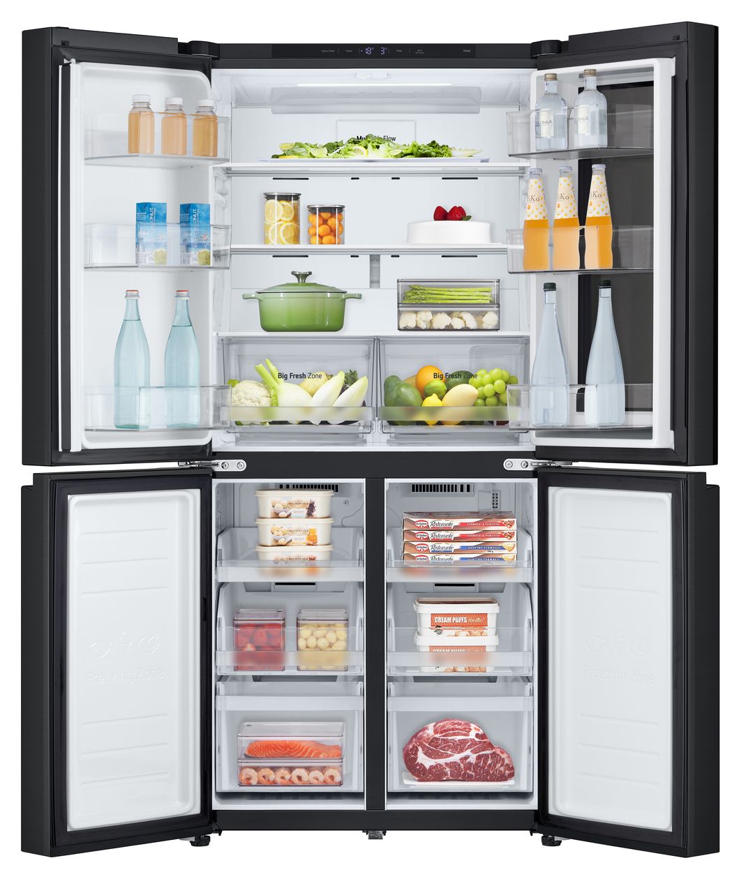 GMV860EPDE Side-by-Side Kühl-/ Gefrierkombination 321 l / 209 l 314 kWh NoFrost 1787 mm x 835 mm  (Schwarz) 
