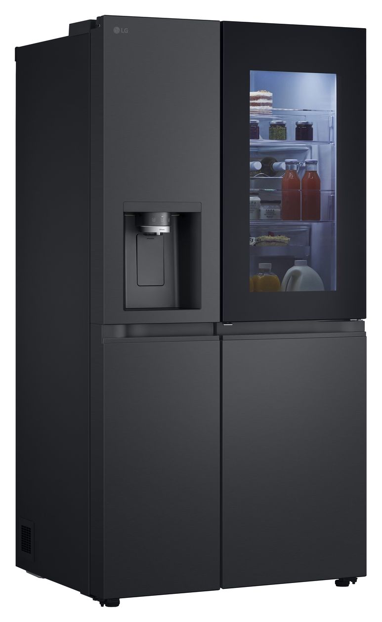 GSXE90EVDD Side-by-Side Kühl-/ Gefrierkombination 407 l / 221 l 276 kWh NoFrost 1790 mm x 913 mm  (Schwarz) 