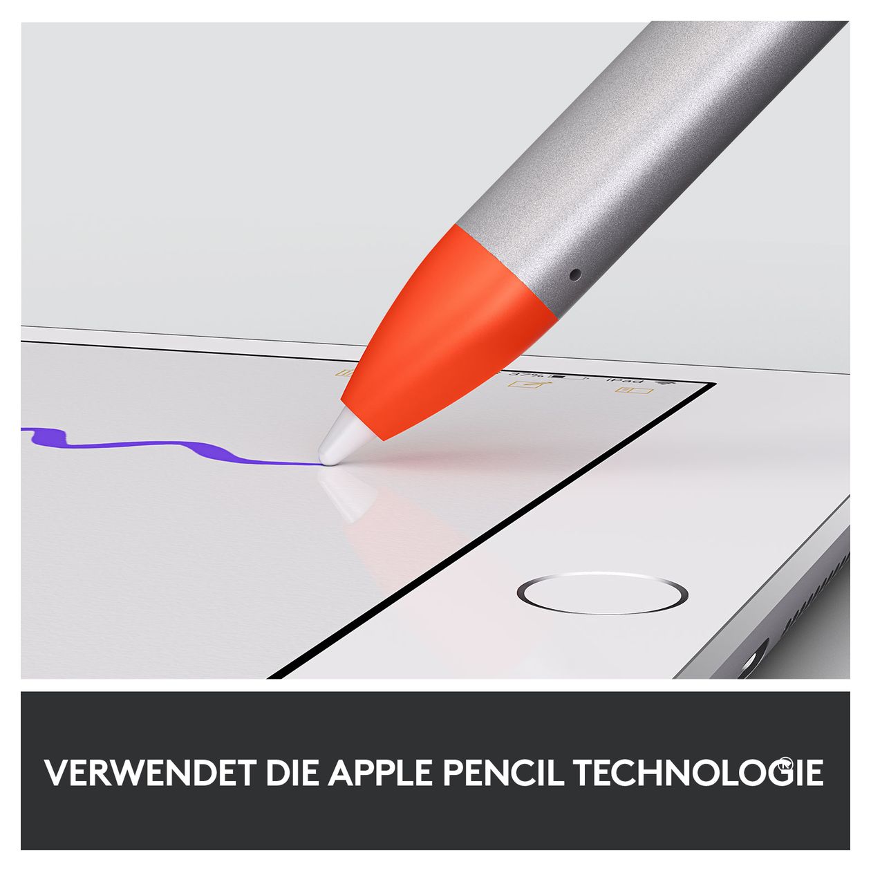 Crayon Bluetooth Eingabestift Oval für Apple iPad Air (4th gen)(A2316, A2324, A2325, A2072) Orange 