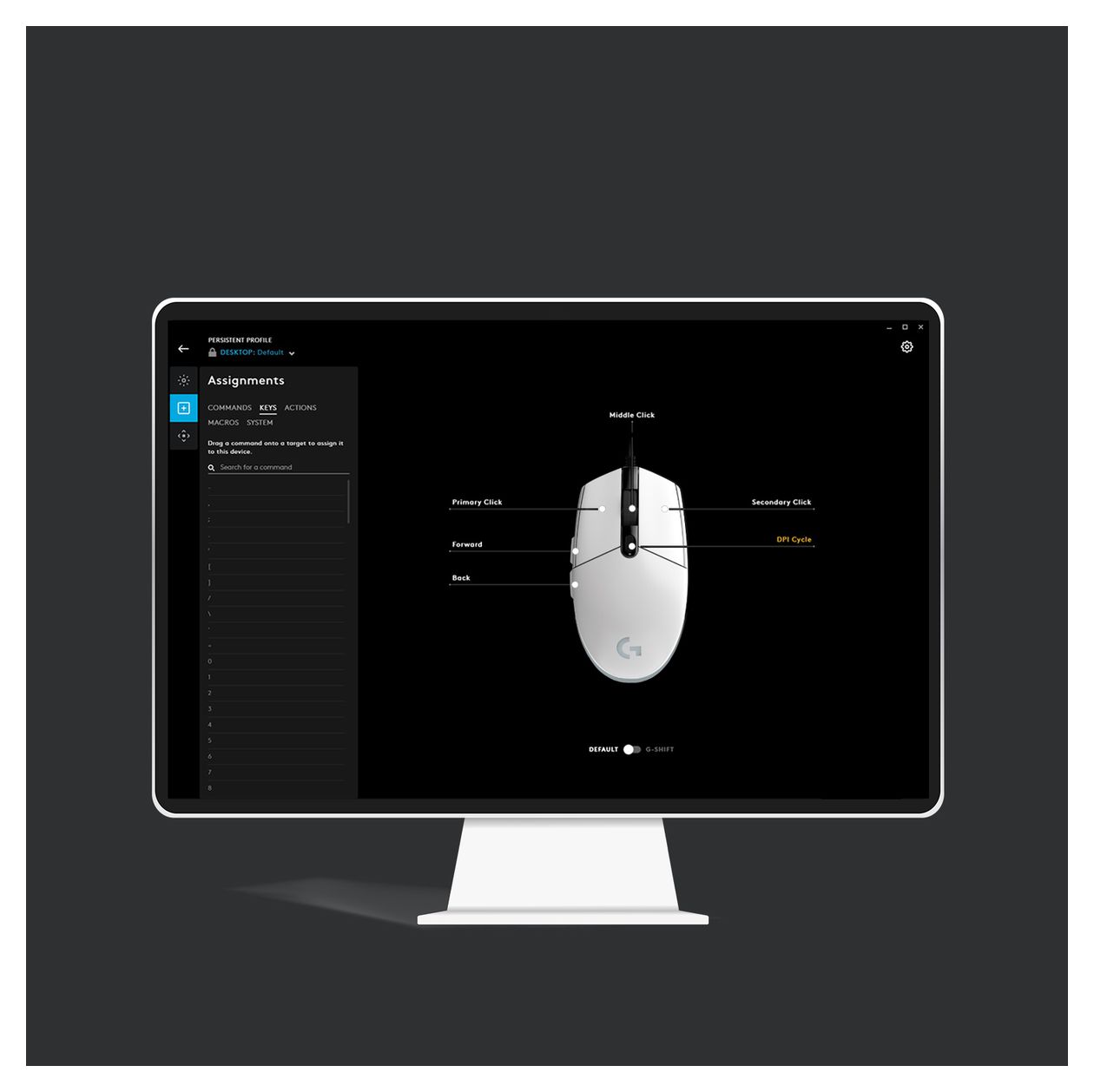 G203 LightSync 8000 DPI Gaming Maus  (Schwarz) 