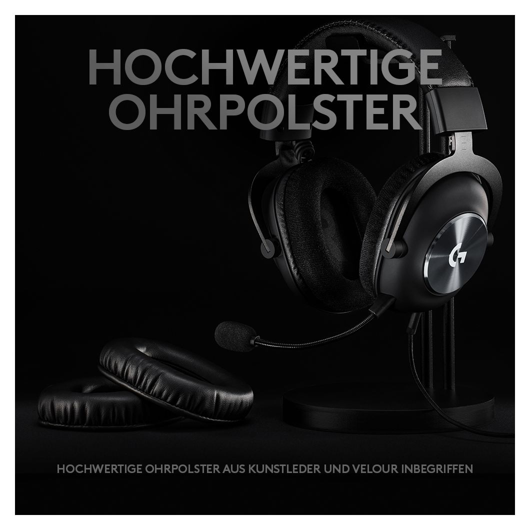 Pro X Over Ear Kopfhörer kabellos 20 h Laufzeit  (Schwarz) 