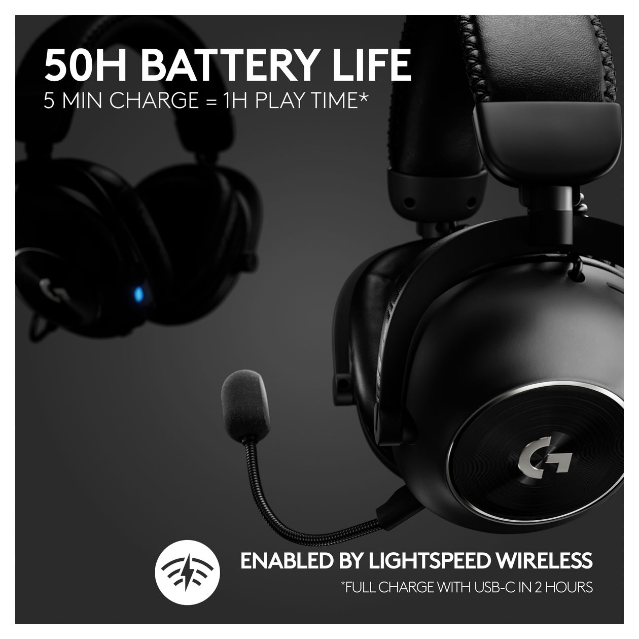 Pro X2 Over Ear Bluetooth Kopfhörer kabellos 50 h Laufzeit  (Schwarz) 