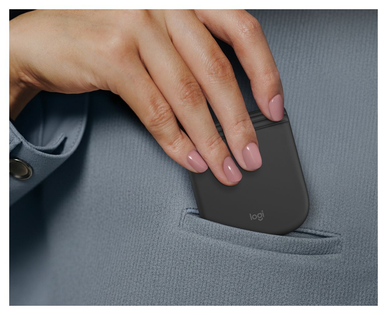 Mobi Fold 4000 DPI Reisen Maus Optisch  (Graphit) 