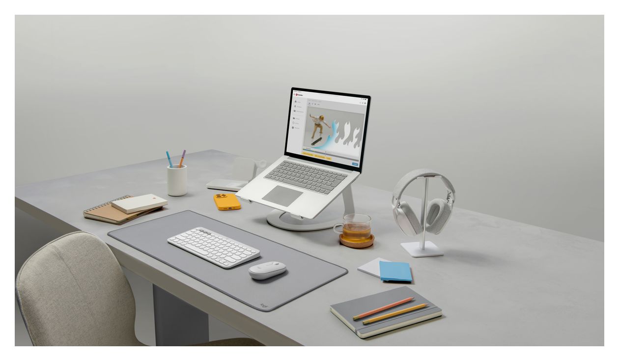 Pebble 2 Combo Universal Tastatur RF Wireless + Bluetooth  (Weiß) 