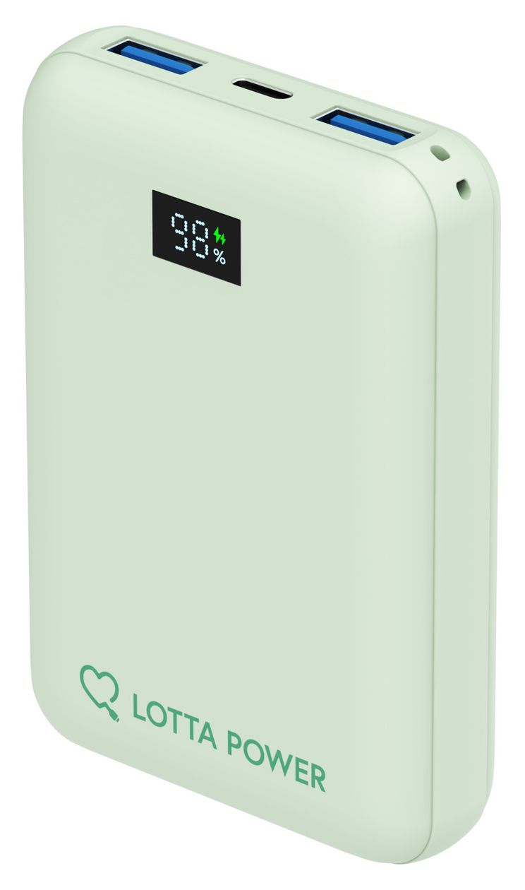 Mini 10000 mAh Powerbank USB Typ-C  (Mint) 