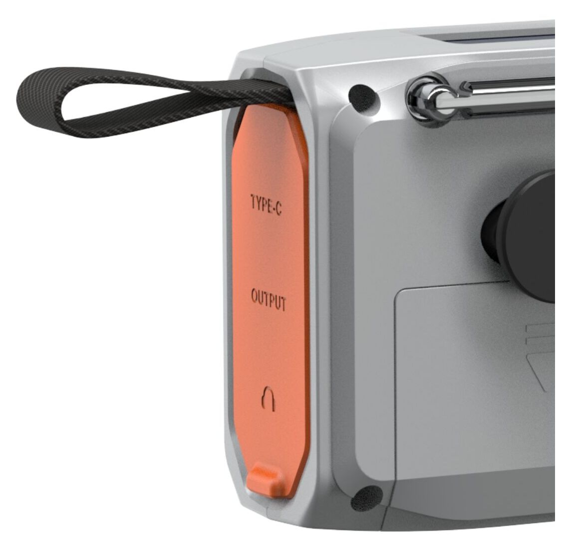 RESQ100 Kurbelradio Bluetooth DAB, DAB+, FM Radio Tragbar IPX3  (Hellgrau) 