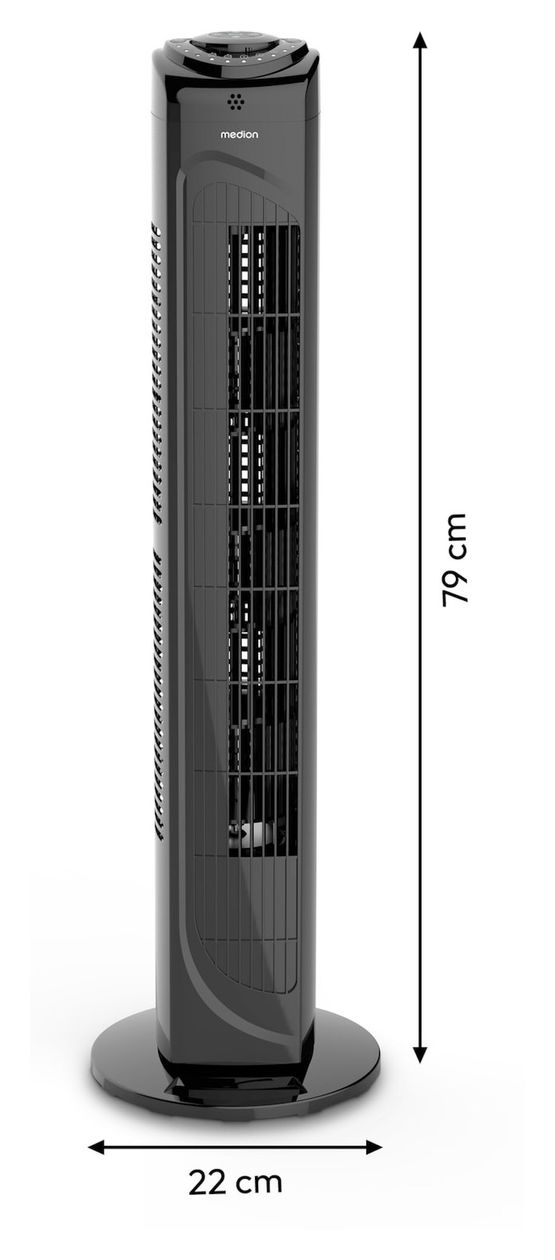 Life E11TF Turmventilator Stand 61 dB  (Schwarz) 