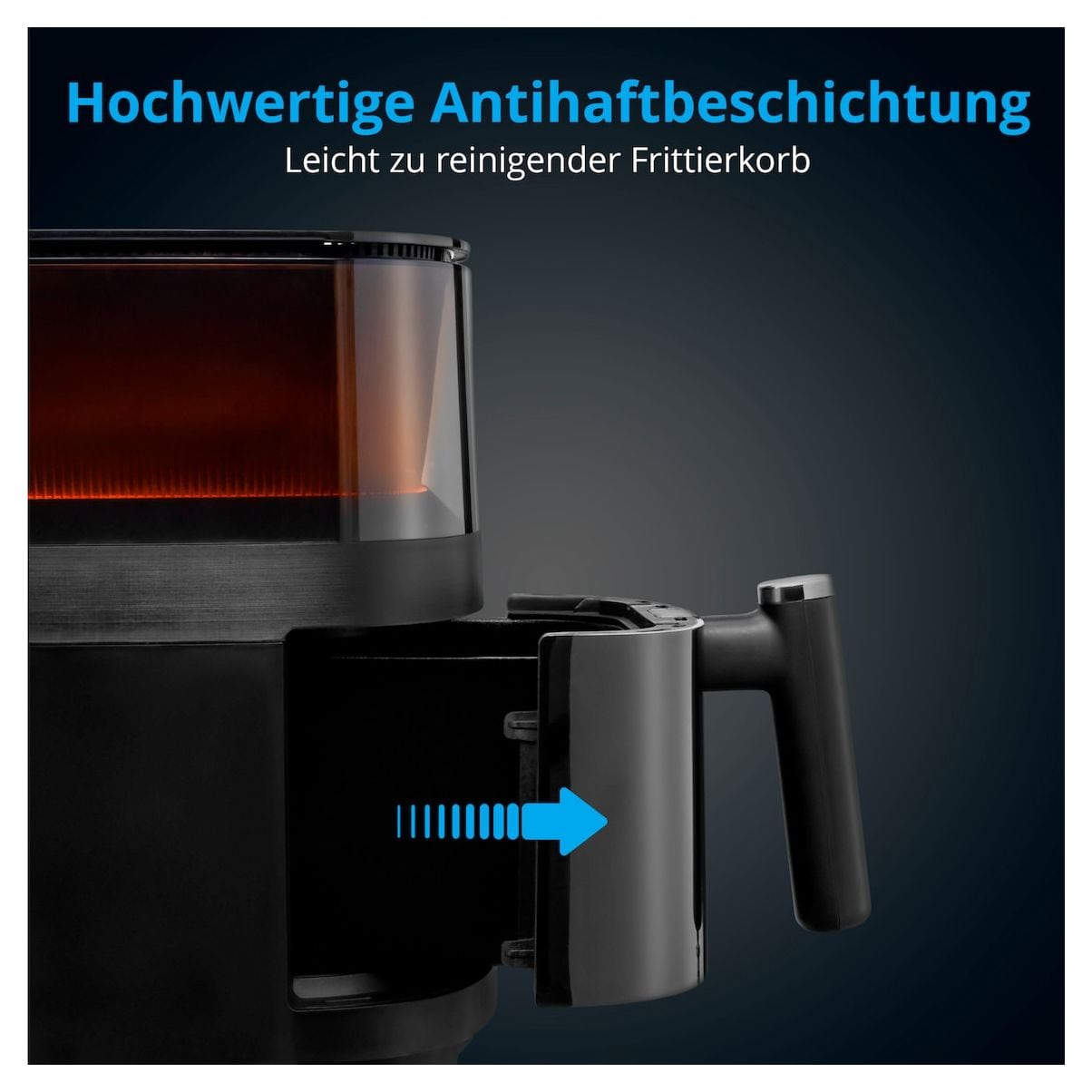 Life X10 XL MD11780 Heißluftfritteuse 5 l 1500 W  (Schwarz) 