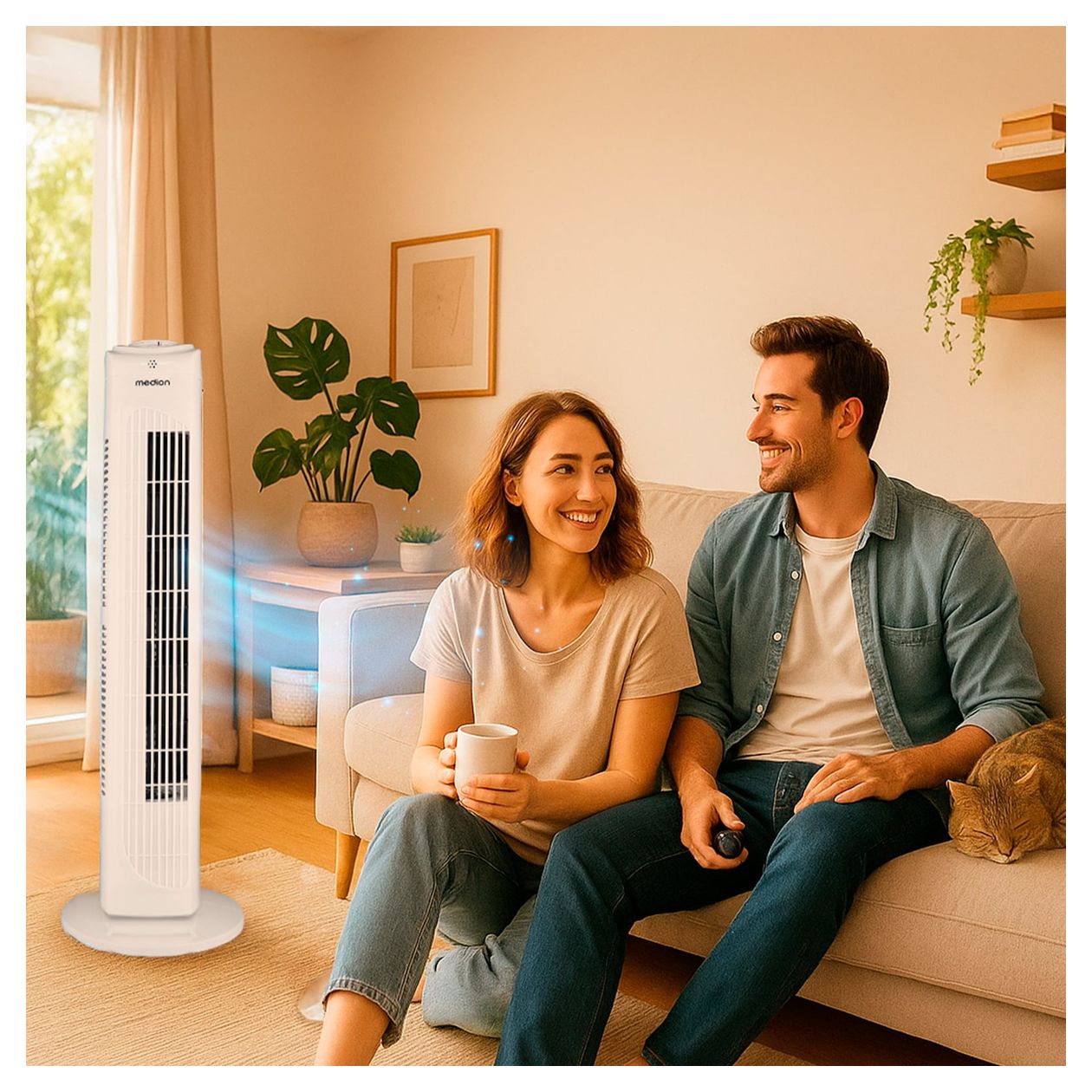 Life E11TF Turmventilator Stand 61 dB  (Weiß) 