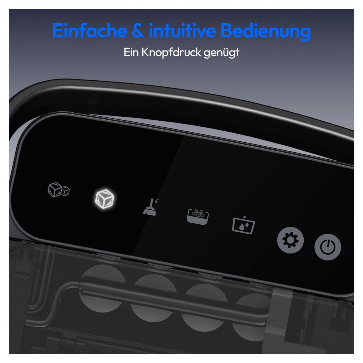 MD100117 EIswürfelbereiter Tragbarer Eiswürfelbereiter 