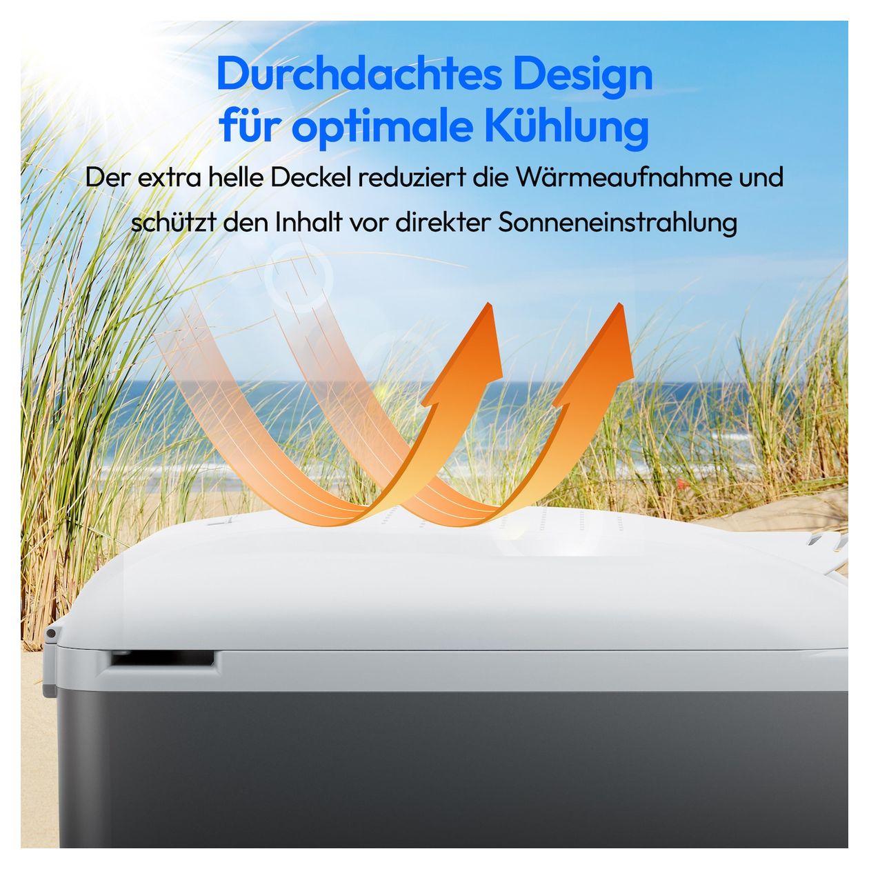 MD13100 16 l Kühlbox 57 W  (Grau, Weiß) 