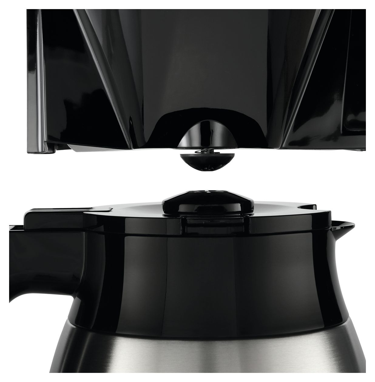 1025-16 Look V Therm Perfection 10 Tassen Thermo Filterkaffeemaschine 1,2 l  (Schwarz, Silber) 