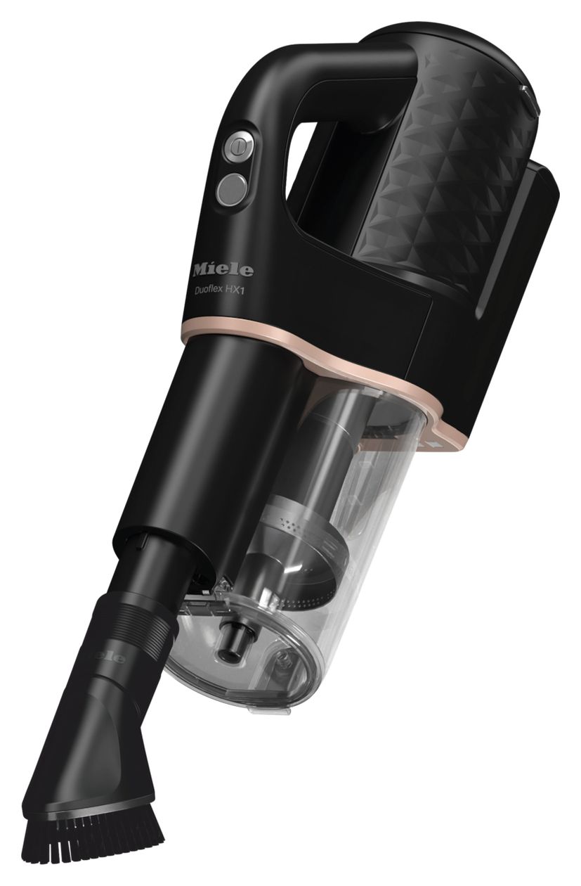 Duoflex HX1 Total Care Handstaubsauger Beutellos bis 55 min Laufzeit Hygienefilter  (Schwarz, Pink) 