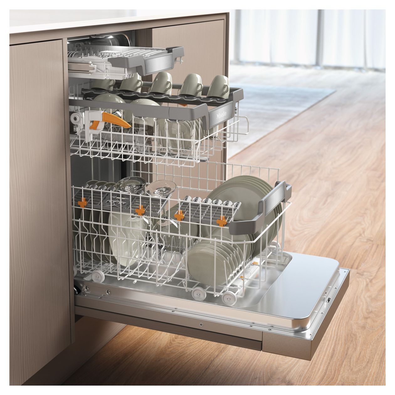 G5940SCi SL 45 cm Geschirrspüler teilintegriert (ohne Front) Leise 9 Maßgedecke Wärmetauscher & Auto Open 