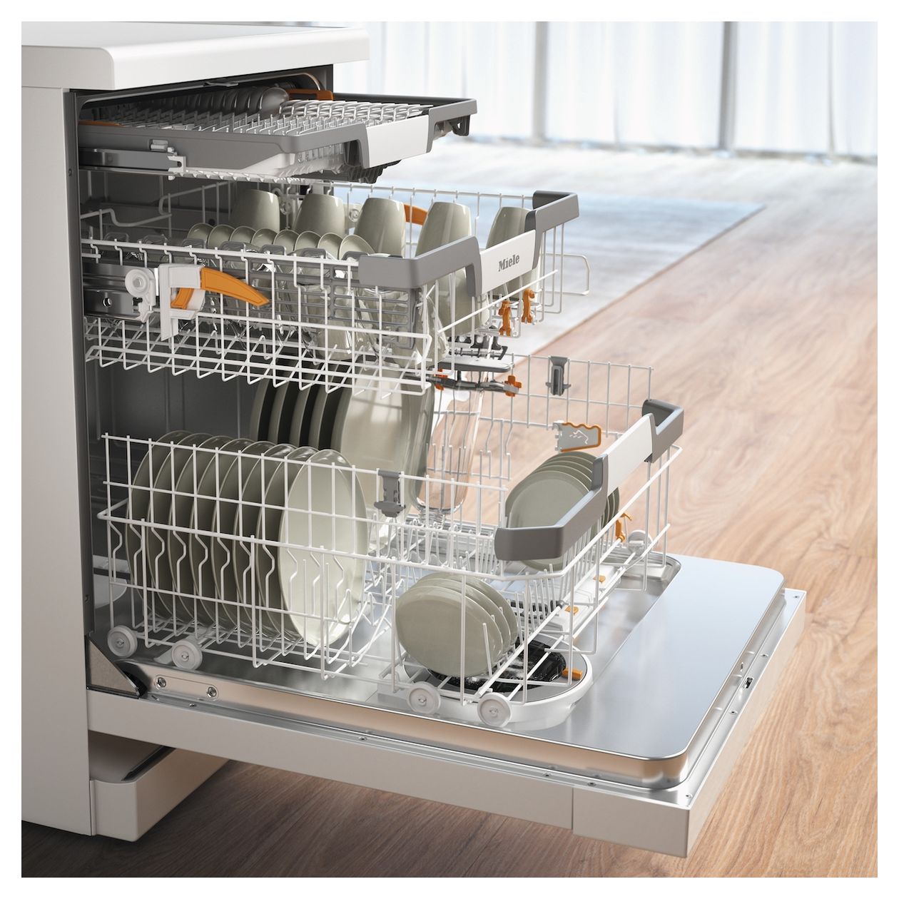 G7130SC AutoDos 60 cm Geschirrspüler freistehend Leise 14 Maßgedecke Wärmetauscher & Auto Open 