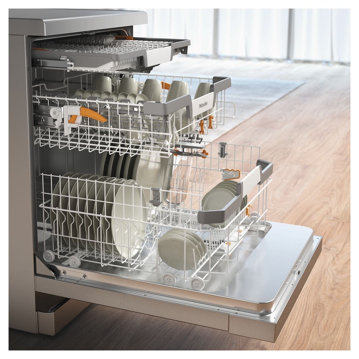 G7210SC Front 60 cm Geschirrspüler freistehend Leise 14 Maßgedecke Wärmetauscher & Auto Open 