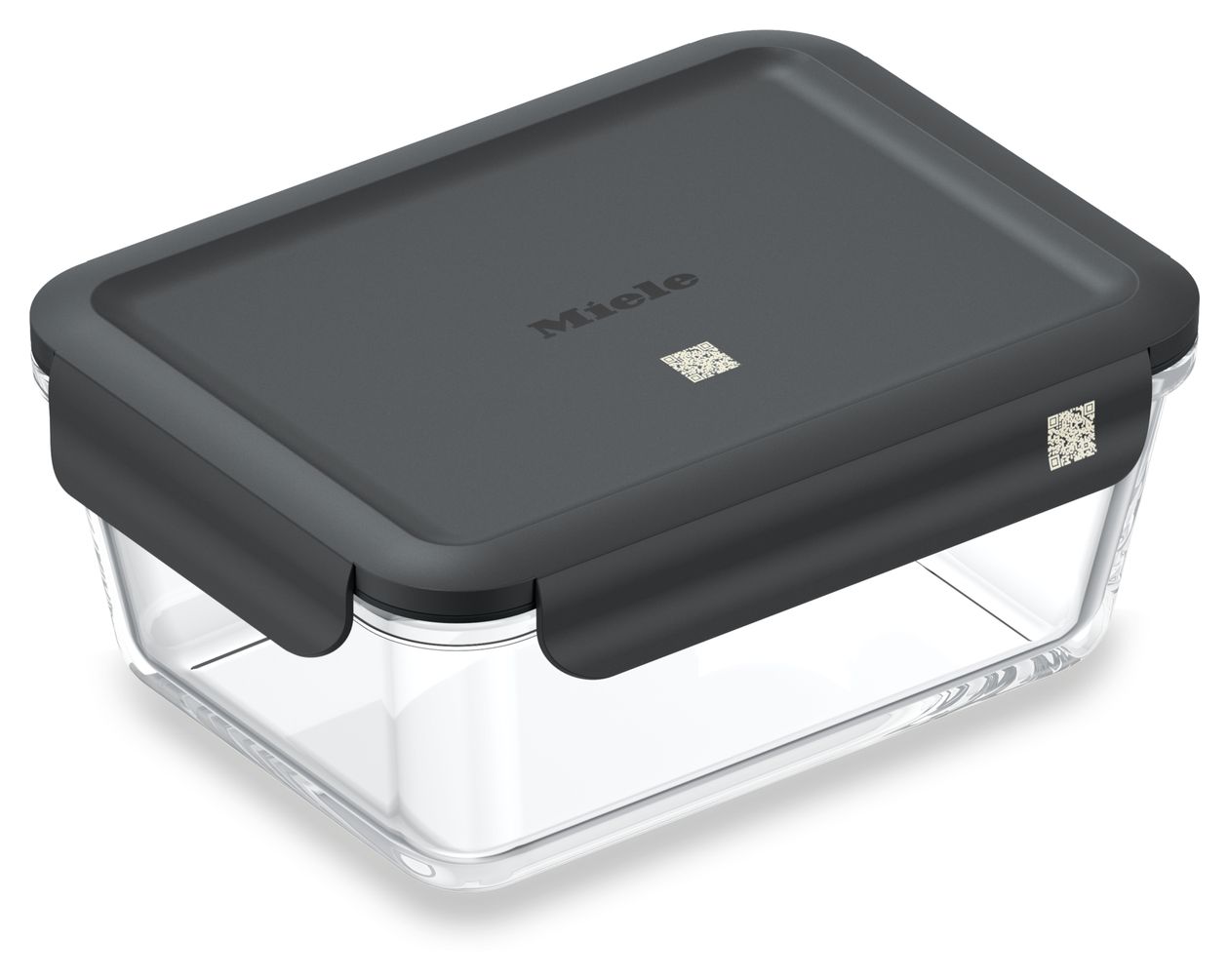 GaLa-L Gourmet-Box L Box Rechteckig 1,6 l Glas (Schwarz, Transparent) 