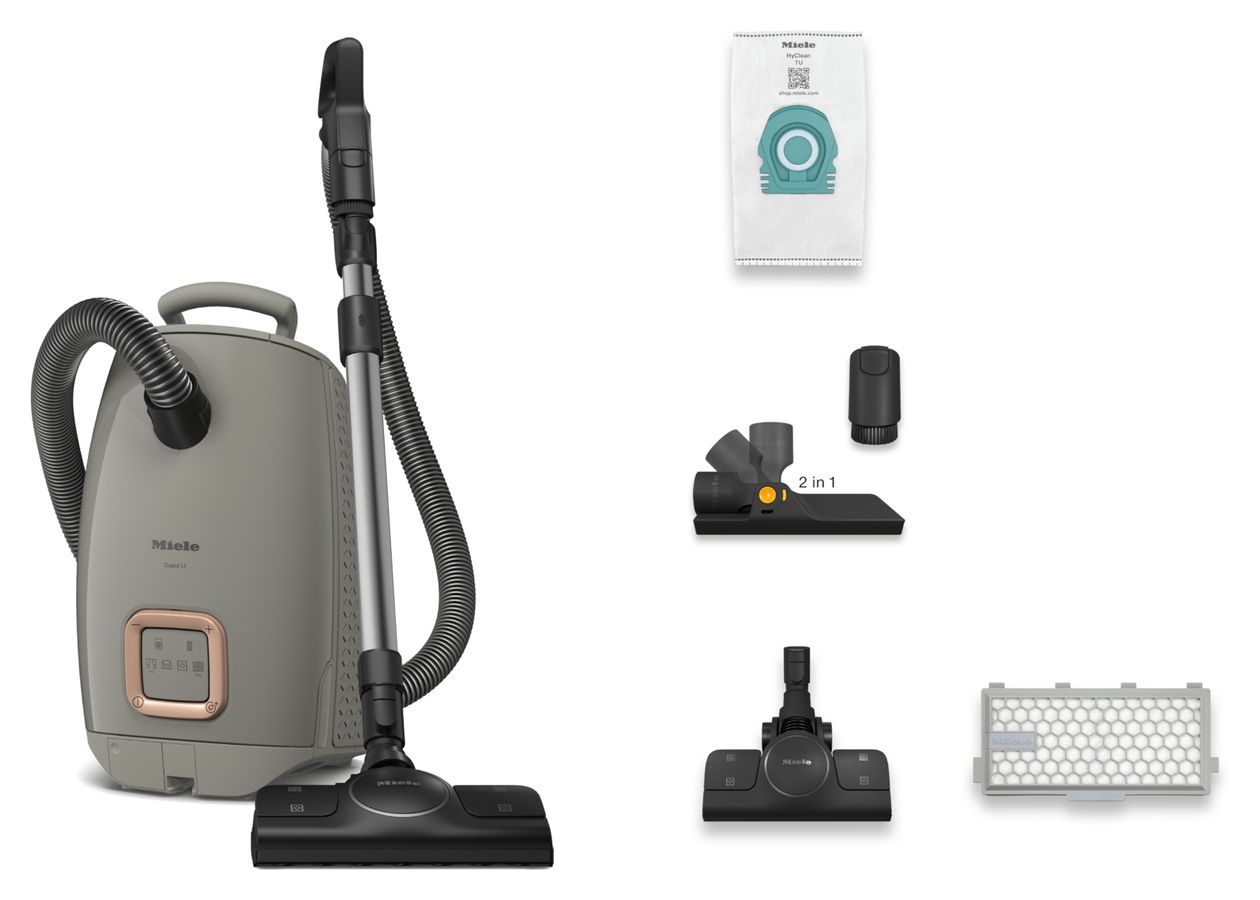 Guard L1 Silence Bodenstaubsauger mit Staubbeutel 550 W Miele Silence AirClean  (Schwarz, Grau) 