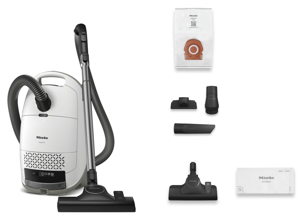 Guard M1 S8380 Bodenstaubsauger mit Staubbeutel 890 W Air-Clean  (Weiß) 
