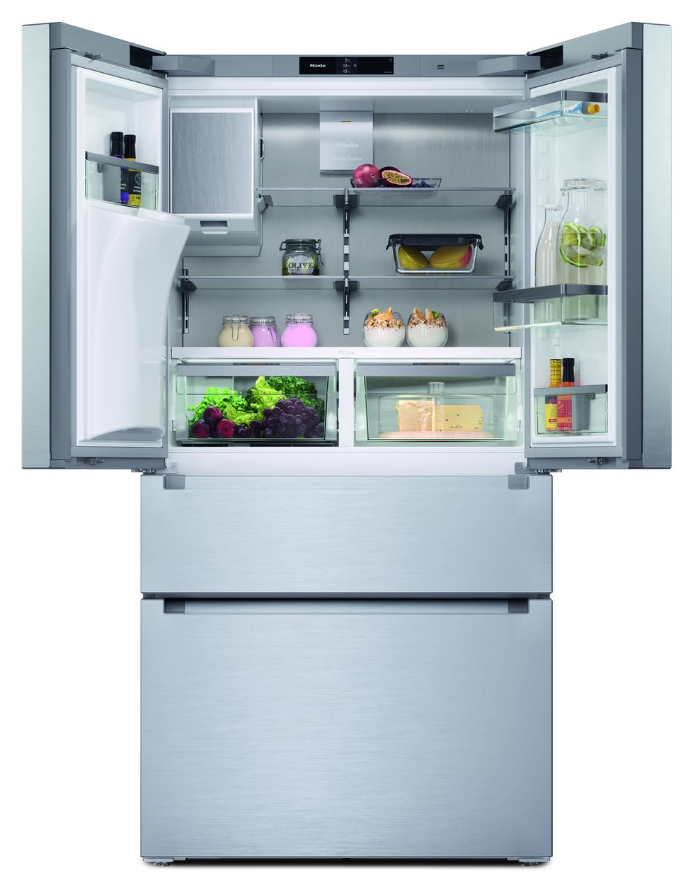 KFFD6765 Side-by-Side Kühl-/ Gefrierkombination French Door 308 l / 230 l 283,61 kWh NoFrost 1805 mm x 906 mm  (Edelstahl) 