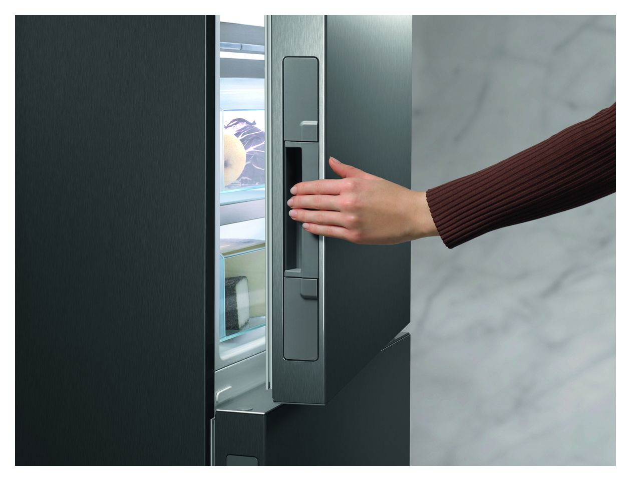 KFN4898A-20D 259 l / 103 l Kühl-Gefrierkombi freistehend NoFrost 92,35 kWh Jahr  (Schwarz) 