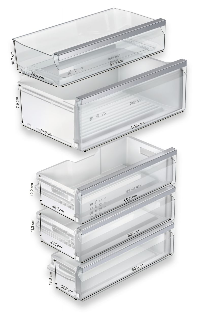 KFN7934D 284 l / 98 l Einbau Kühl-/Gefrierkombination 234 kWh NoFrost 