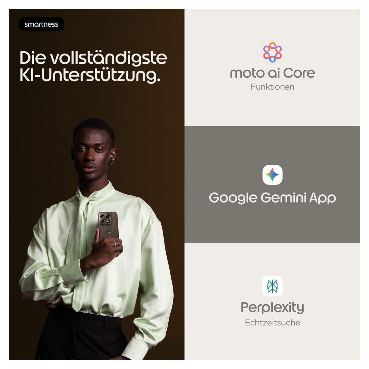 Edge 70 Pro 256 GB 5G Smartphone 17,2 cm (6.78") Android 50 MP Dreifach Kamera Dual Sim WiFi 6E (PANTONE Chicory Coffee) 