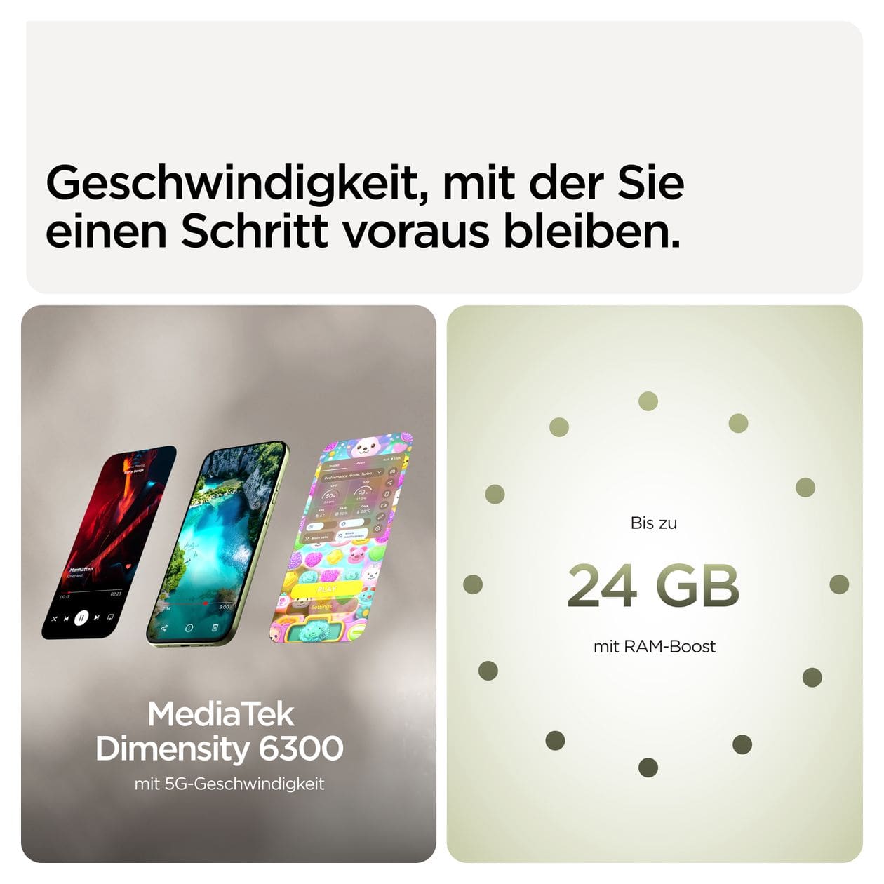 Moto g67 256 GB 5G Smartphone 17,3 cm (6.8 Zoll) 2,4 GHz Android 50 MP Dual Kamera Dual Sim WiFi 5 (PANTONE Nile) 
