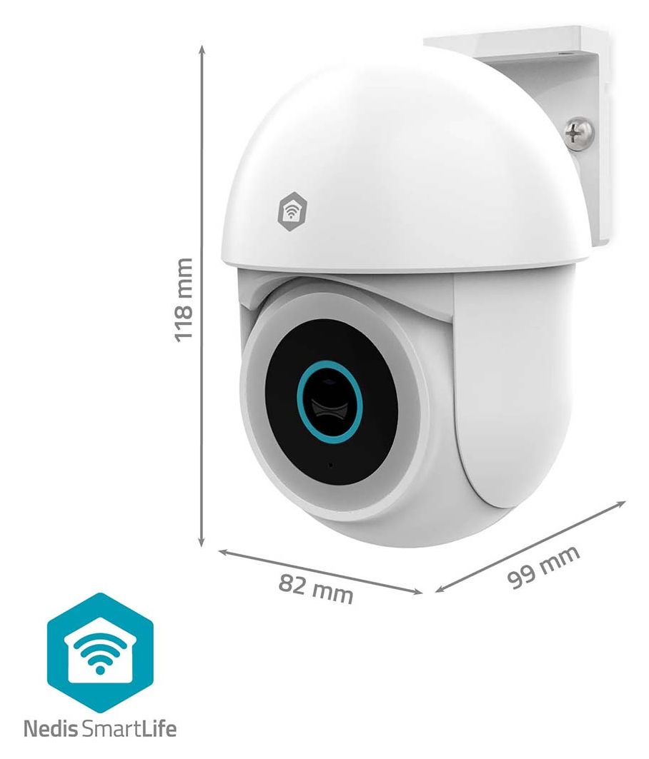SmartLife WIFICO22CWT 1920 x 1080 Pixel IP-Sicherheitskamera IP65 Außen Nachtsicht  (Weiß) 