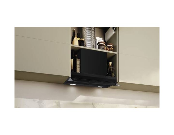 D67XDP2S0 Abluft/Umluft Dunstabzugshaube/Esse Unterbau 60 cm (Schwarz) 