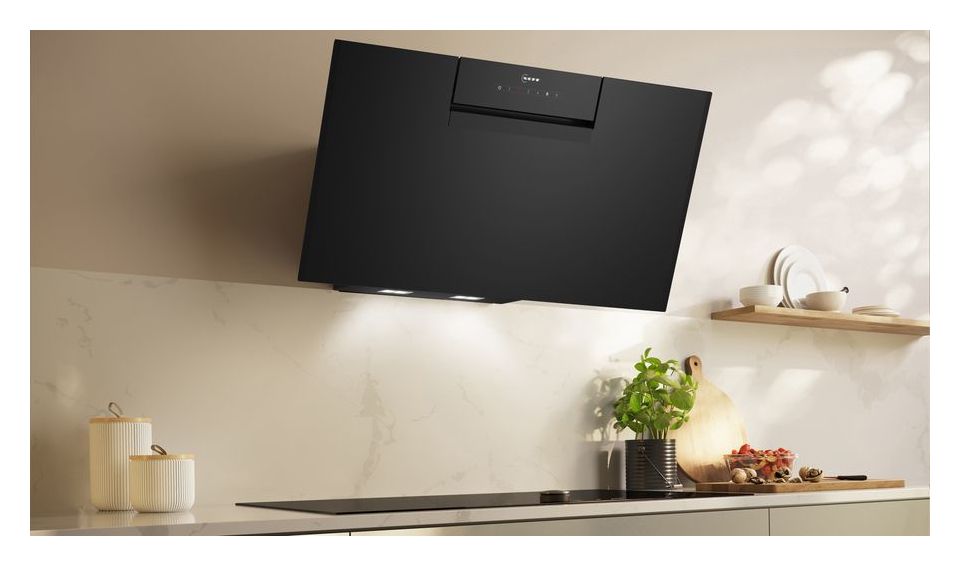 D85IFN1S0 Abluft/Umluft Dunstabzugshaube/Esse Wand 60 cm (Schwarz) 