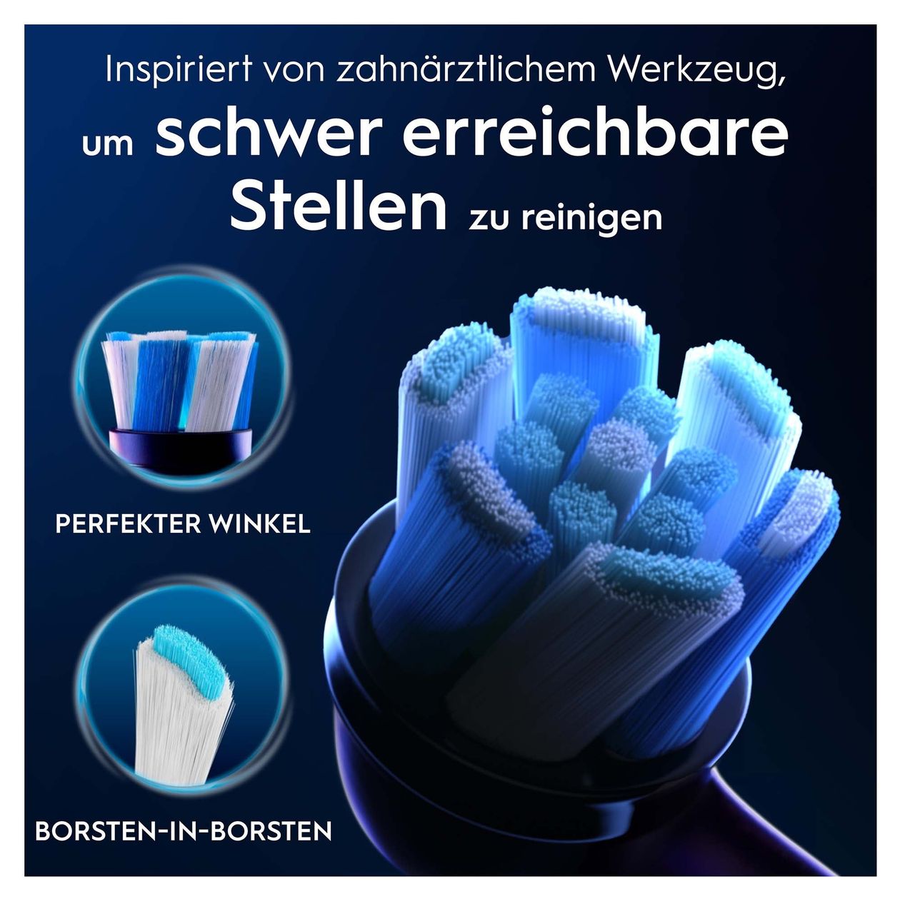 iO Ultimative Reinigung, Original Aufsteckbürsten, Schwarz, 2 Stück 