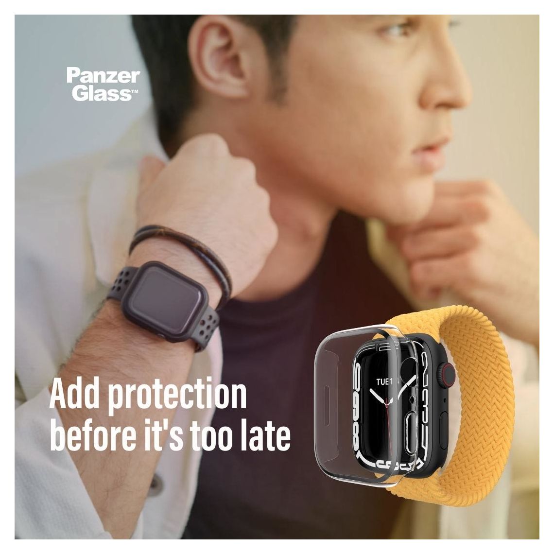 3641 Full Body Klare Bildschirmschutzfolie gehärtetes Glas für  Apple Apple - Watch Series 4 44mm, Apple - Watch Series 5 44mm, Apple - Watch Series 6 44mm, Apple - Watch SE 44mm Kratzresistent, Schockresistent, Antibakteriell 