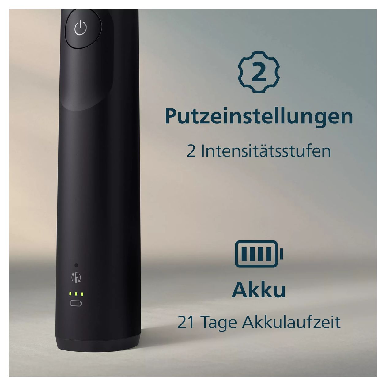 HX7101/02 Sonicare 5300 Schall-Zahnbürste für Erwachsene 504 h  (Schwarz) 