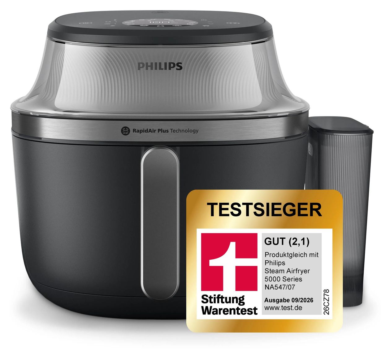 Series 5000 NA541/00 Dampf Heißluftfritteuse 7,2 l 2000 W  (Silber) 